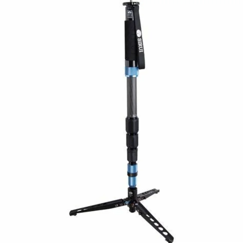 SIRUI MONOPOD P-424SR CARBON FIBER PHOTO VIDEO STAND PLUS INDURO TH4 TRIPOD HEAD